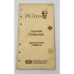 Vintage TAB Terminal Programmer's Reference Card 132/15 Circa 1980's